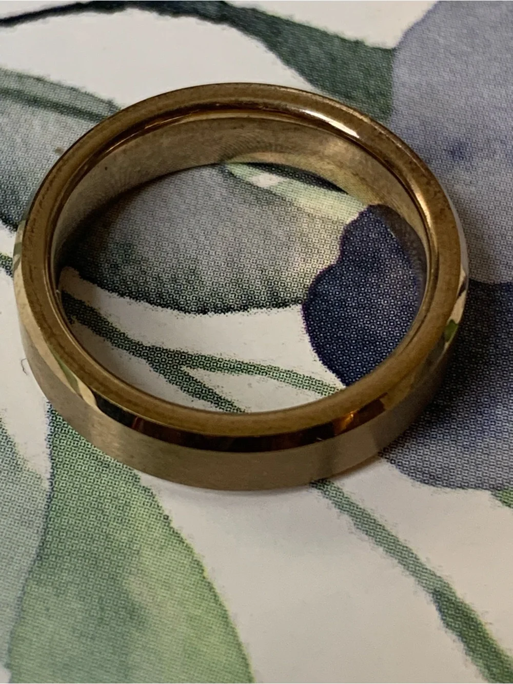 Men’s Classic Polished Rose Gold Plated Band  Ring Tungsten Carbide